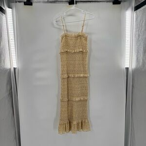 Mable yellow Sleeveless ribbed Dress size S